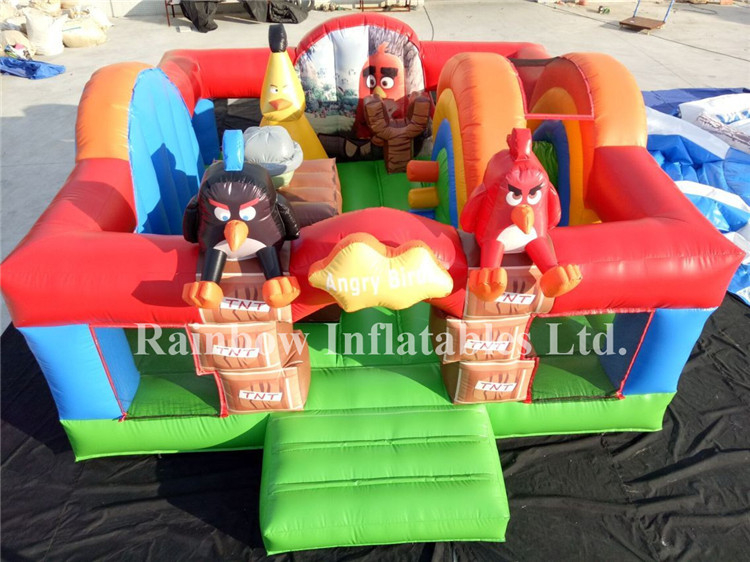 RB3092（5x5x2.8m） Inflatables Small Angry Birds Bouncy Combo