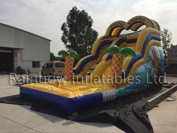 RB6091(8x4x5m) Inflatable The theme of romance Slide, Inflatable Bouncy Slide for Kids