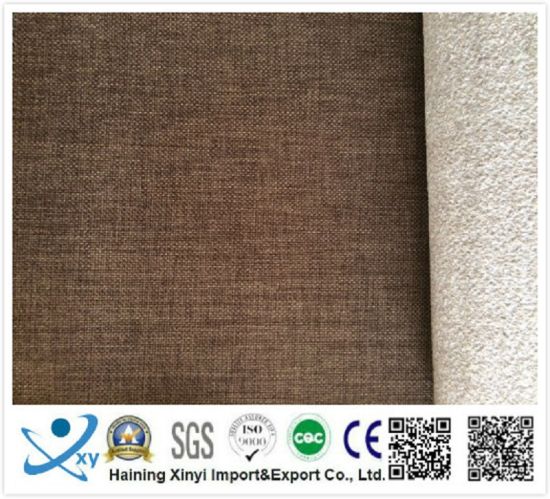 100% Polyester Outdoor Sofa Fabric/Wholesale Faux Linen Fabric/Sofa Furniture Upholstery Fabric