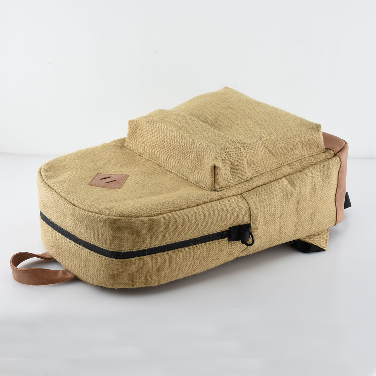 Jute Smell Proof Odor Eliminating Backpack with dual zipper from China