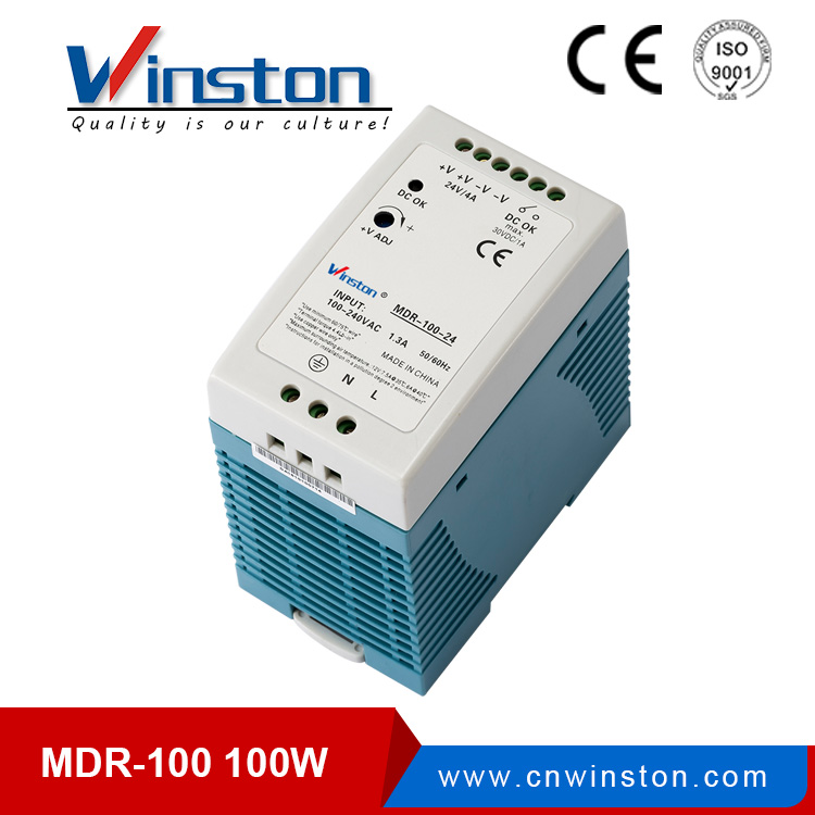 MDR-100-24 fuente de alimentación conmutada convertidor de 24 V CA a CC