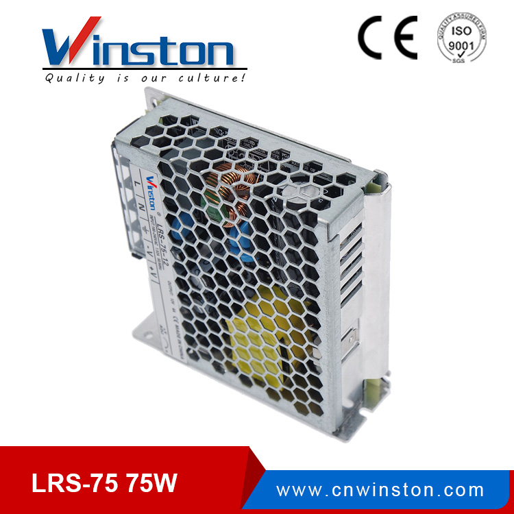 Блок питания Winston LRS- 75 Вт с одним выходом и мощностью 75 Вт