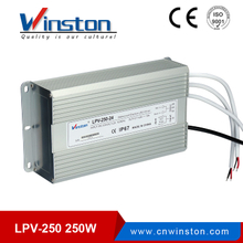 Mini CE ROHS LPV-250 250w impermeable led fuente de alimentación del conductor para la fuente de luz
