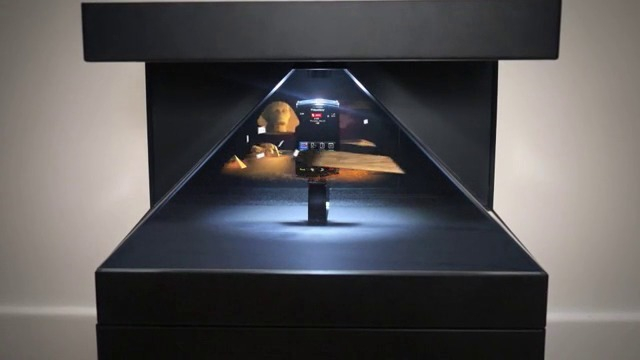 270度三面全息展柜全高清32寸