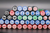 Personzlied Round plastic Golf Ball Stamps Dia.12mm 