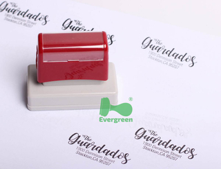 Dual foam flash stamps Rectangle F3255 Imprint size : 32×55mm 