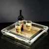 Luxury Crystal Clear Acrylic Food Sercing Tray For Free Time Using