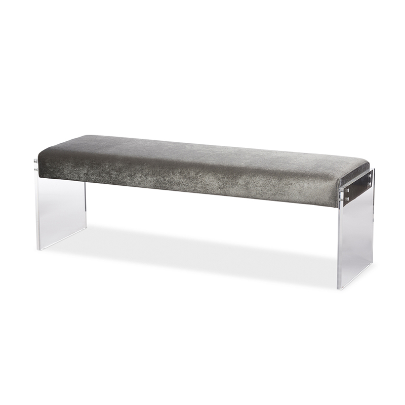 Lounge Living Room Bench Acrylic Long Chair Waiting Room Bench Stool