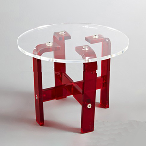 Modern Round Cake Table Transparent Wedding Coffee Table Living Room Table