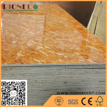 Glossy Polyester Marble Color Melamine Plywood for Furniture Manufacture