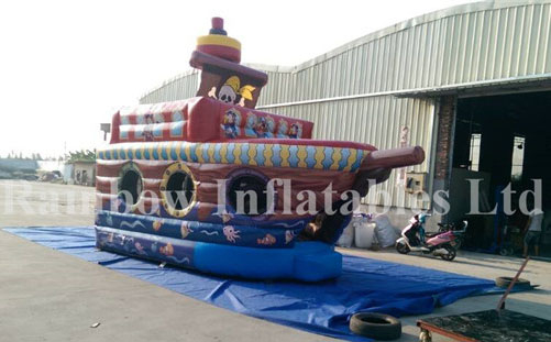 RB11012(5x2.8x4.5m) Inflatable Cheap Attractive Pirate Ship, Inflatable Pirate Boat Bouncer