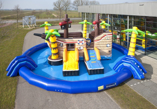 Portable Pirate Ship Inflatable Water Park Inflatable Water Park Equipment