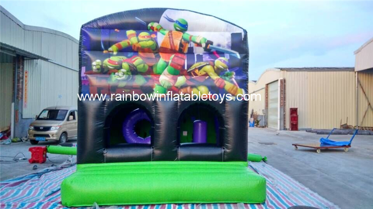 RB3091（8x3.5m） Inflatables Ninja Turtle Bouncer Castle For Outdoor Use