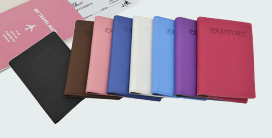PVC Vinyl PU Grain Leather Passport Holder