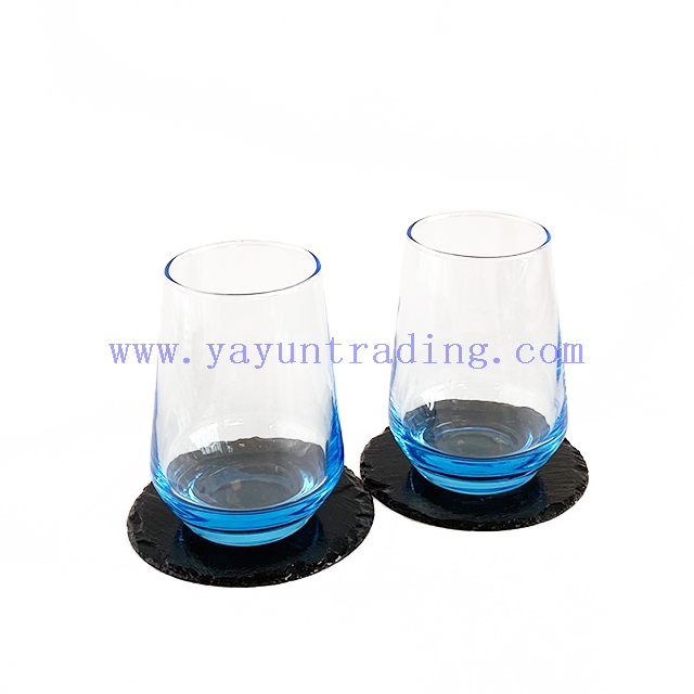 Crystal Blue Glassware Cold Tea/water/wine Drinking Cup