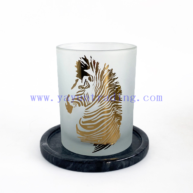 High Quality Elegant Empty Cylinder Glass Candle Vessel