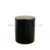 Custom Color Shiny Black Glass Candle Holder With Electroplated Black Lid