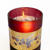 New Arrival Snow Pattern Glass Candle Jars Laser Engraving for Home Decoration