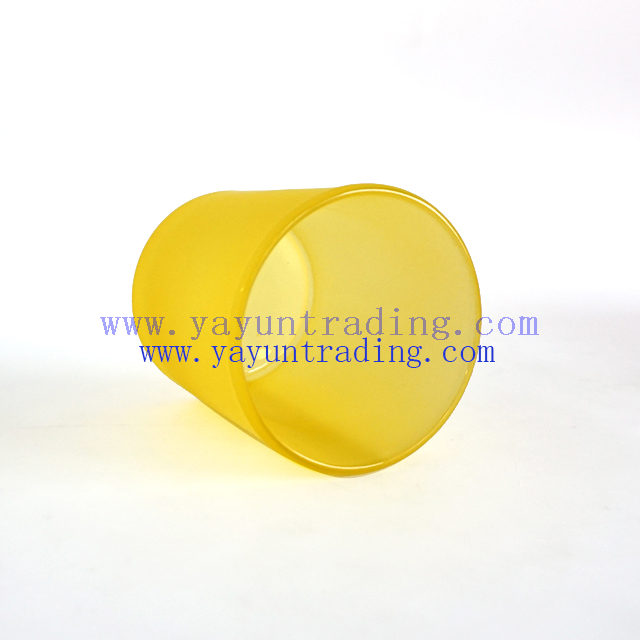 300ml yellow glass candle holder 
