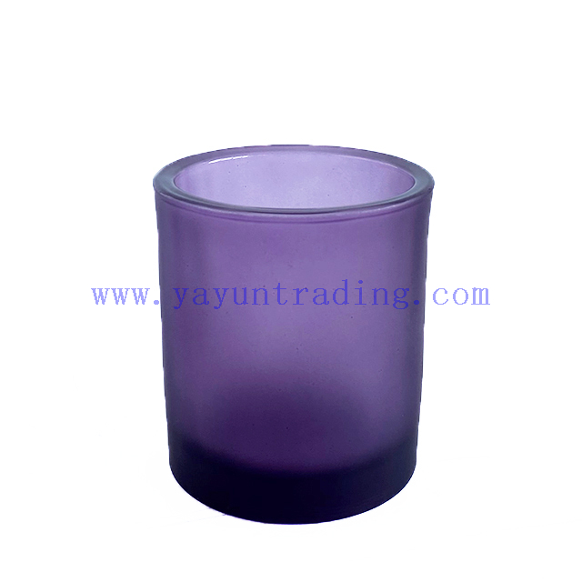 Glass Candle Jar Colored Luxury Custom Empty Glass Candle Vessel