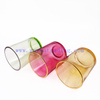 Wholesale Luxury Home Decorative 20oz Round/flat Bottom Glass Candle Jars with Lids