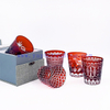 Luxury Handmade Engraved Party Glassware Wine Glasses Set for Red Wine Brandy 