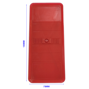 Panel Identification Plates 180mm x 75mm Red Color