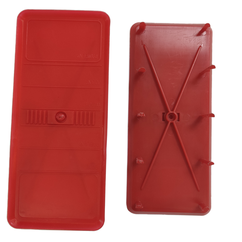 Panel Identification Plates 180mm x 75mm Red Color