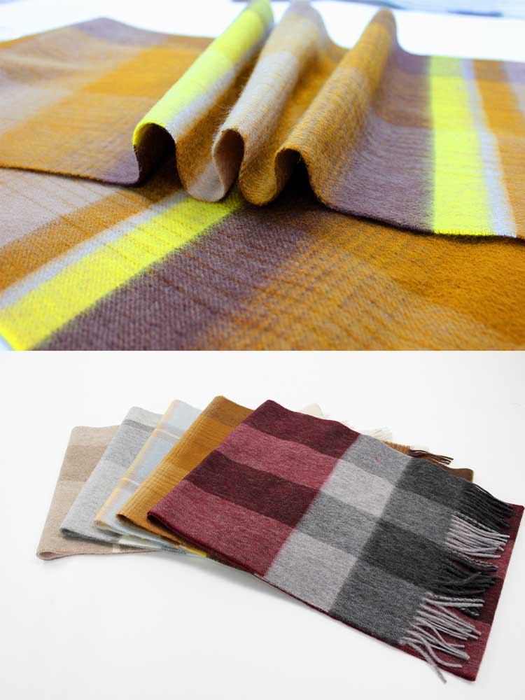 Plaid wol serp in veelkleurige