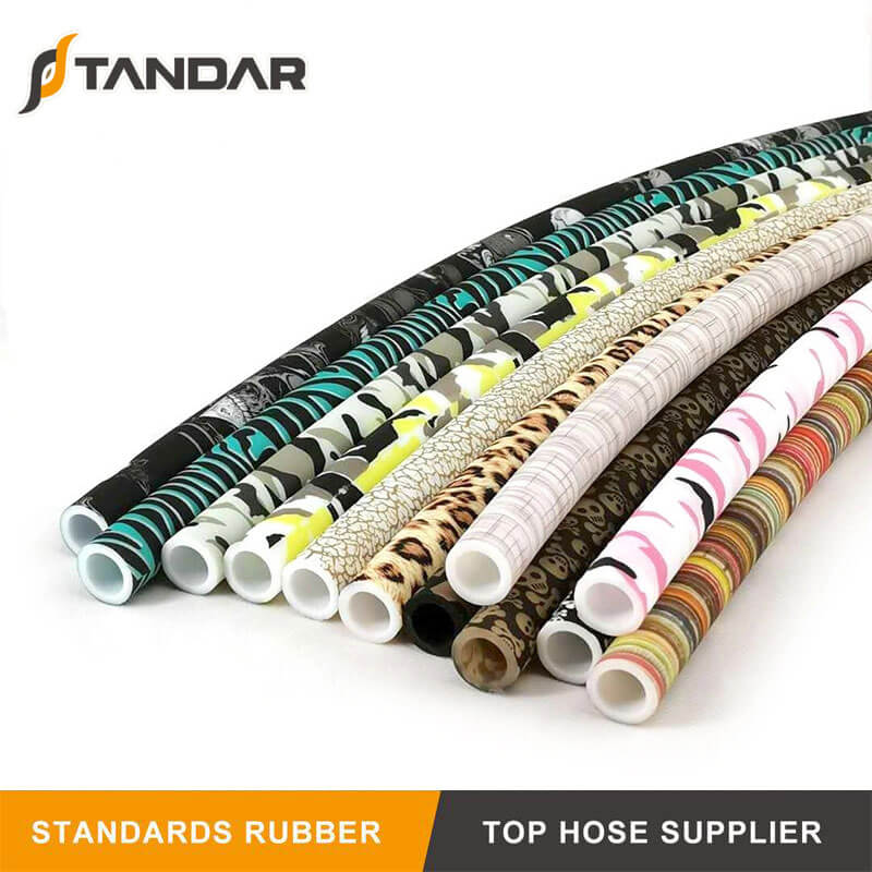 Manguera de narguile de silicona de grado alimenticio resistente al calor colorido (4)