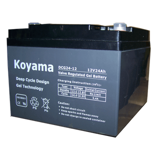 12V24AH Deep Cycle Gel Battery DCG24-12 for Scooter