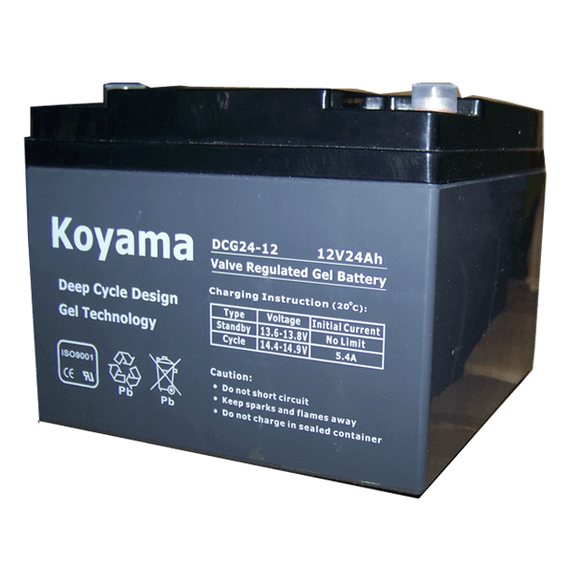 12V24AH Deep Cycle Gel Battery DCG24-12 for Scooter