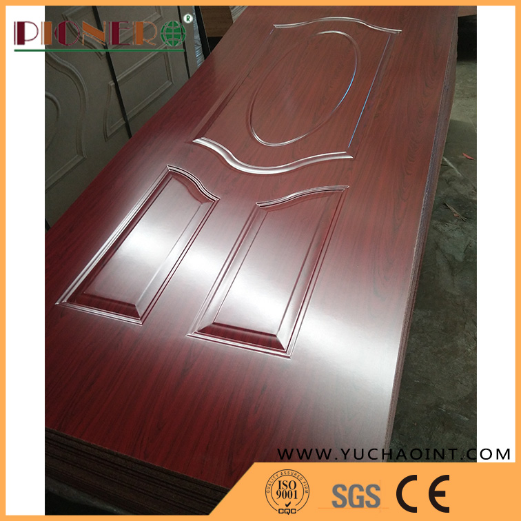 Melamine Paper Wooden Grain HDF Mold Door Skin 