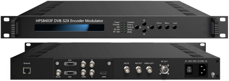 HPS8403F DVB-S2X Encoder Modulator