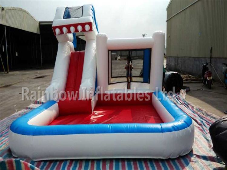 RB3079（ 6x4m ） Inflatables Simple Design Combo With High Slide In Low Price