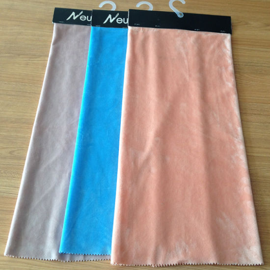 Polyester Super Poly/Gold Velvet/Silk Velvet Fabric for Track Suit