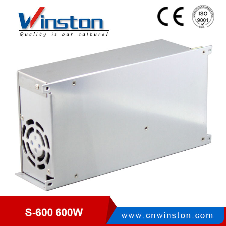 Fuente de alimentación del interruptor 600W S-600 DC 110V / 220V con ventilador de enfriamiento