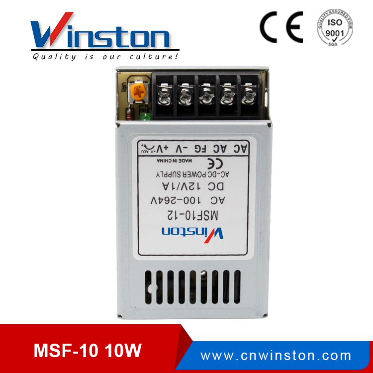 Fuente de alimentación de conmutación ultradelgada de la serie CE ROHS 10W MSF-10 Mini / LED SMPS