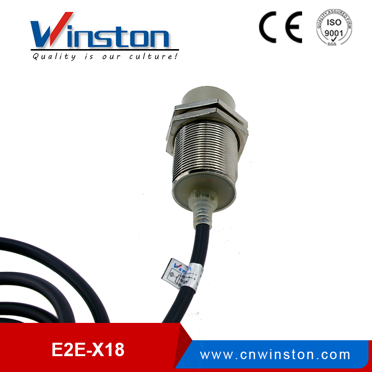 E2E-X10 E2E-X18 10mm 18mm NPN PNP Sensor de interruptor inductivo de descarga sin descarga