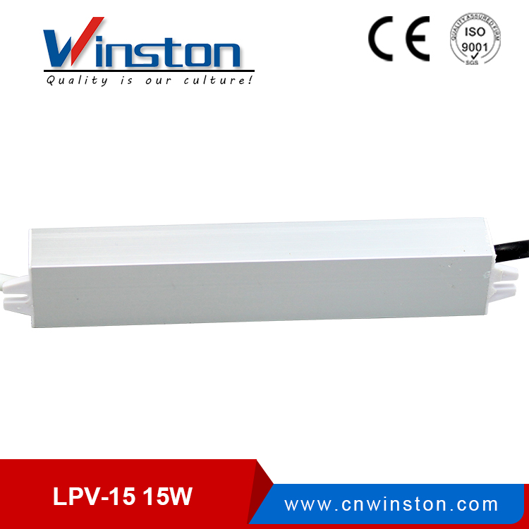 LPV - 15 Вт светодиодный драйвер переменного тока постоянного тока водонепроницаемый импульсный источник питания