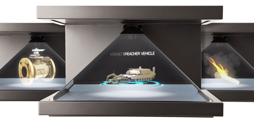 hologram showcase
