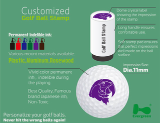 Ergonomic Plastic Factory Price Golf Ball Stamps