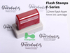Dual foam pre inked flash stamps F-Series