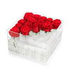Wholesale Clear Acrylic Flower Display Box Fashion Lucite Gift Box Plexiglass Shoe Box