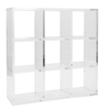 Clear Acrylic Living Room Storage Organizer Shelf Small Lucite Livingroom Corner Cabinet