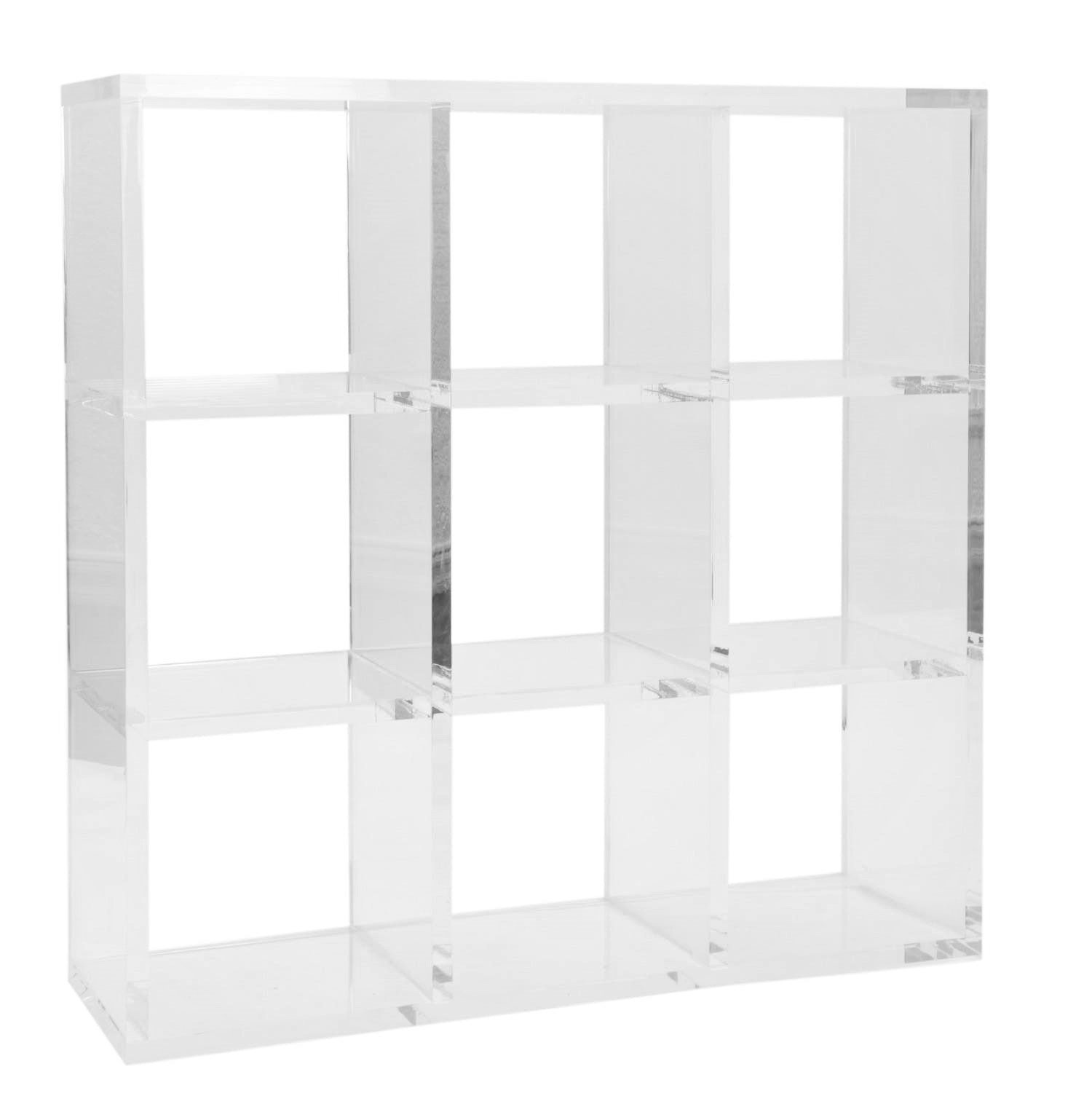 Clear Acrylic Living Room Storage Organizer Shelf Small Lucite Livingroom Corner Cabinet