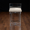 High End Leisure Bar Stool Soft Cushion Acrylic Stool Bar Chair
