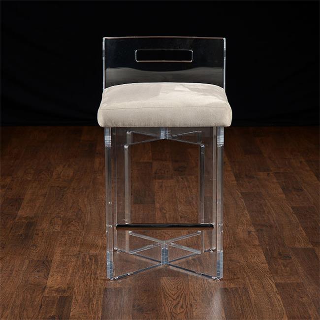 High End Leisure Bar Stool Soft Cushion Acrylic Stool Bar Chair