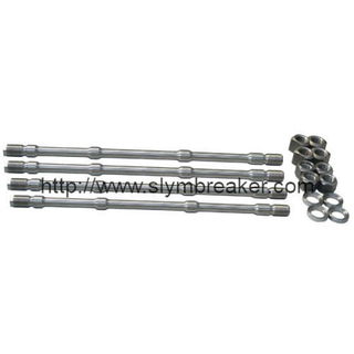 Through bolt for hydraulic breaker hammers