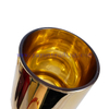 Luxury Custom Colored Empty Electroplated Gold Candle Jars with Lids